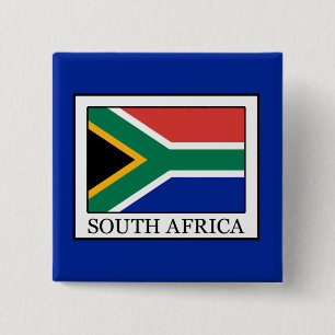 South Africa 15 Cm Square Badge
