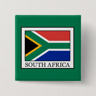 South Africa 15 Cm Square Badge