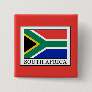 South Africa 15 Cm Square Badge
