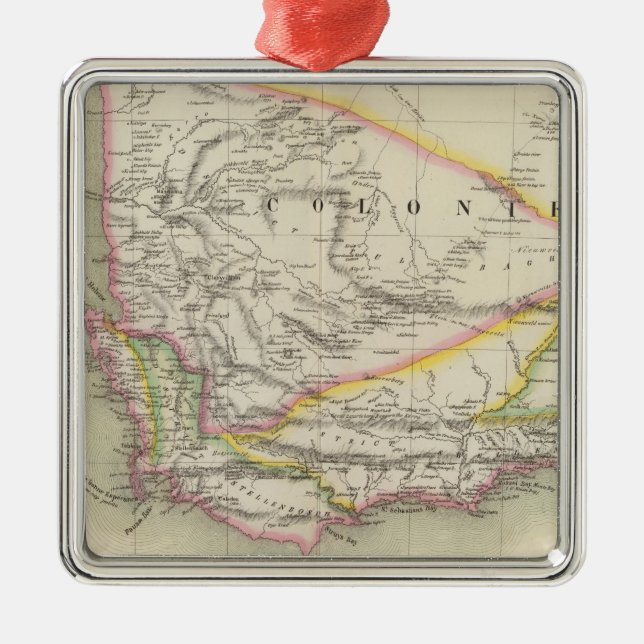 South Africa 53 Metal Tree Decoration (Front)