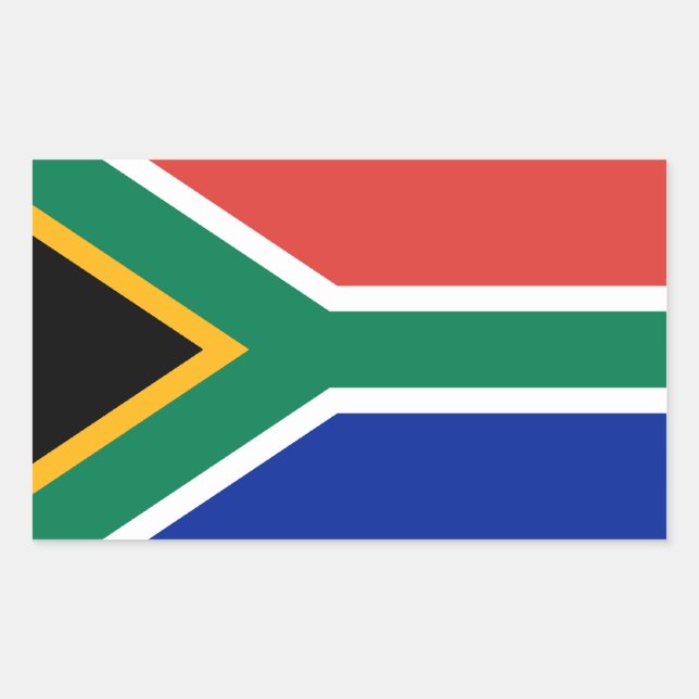 South Africa/African Flag Rectangular Sticker (Front)