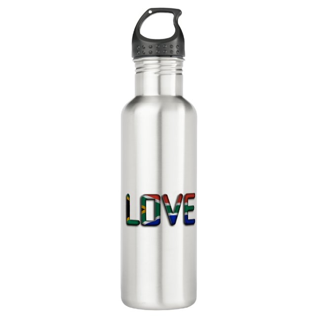 South Africa Beautiful Love Amazing Text Quote Art 710 Ml Water Bottle (Front)