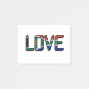 South Africa Beautiful Love Amazing Text Quote Art Post-it Notes