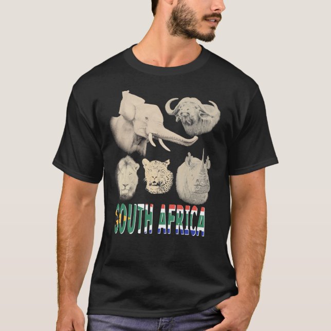 South Africa Big Five Africa Safari Essential T-Sh T-Shirt (Front)
