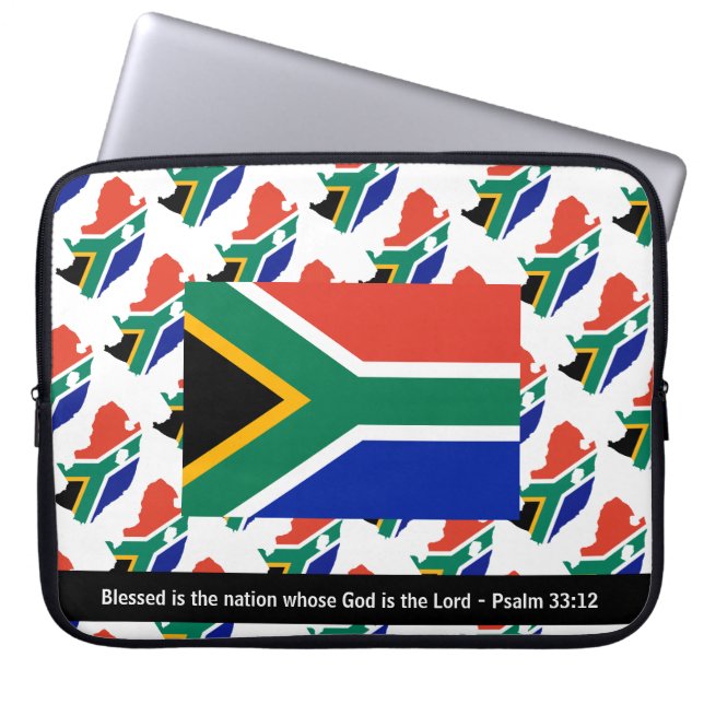 SOUTH AFRICA Blessed Nation Laptop Sleeve (Front)