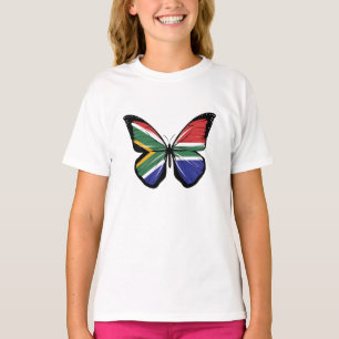 South Africa Butterfly Flag T-Shirt