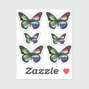 South Africa butterfly monarch flag