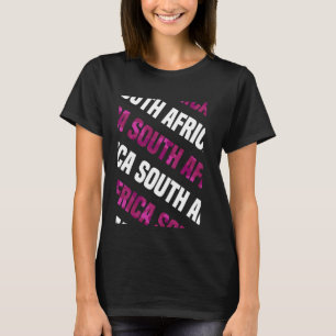 South Africa Camo Pattern Pink Camouflage T-Shirt
