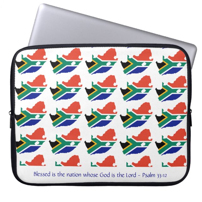 SOUTH AFRICA Christian Bible Blessed Nation Laptop Laptop Sleeve (Front)