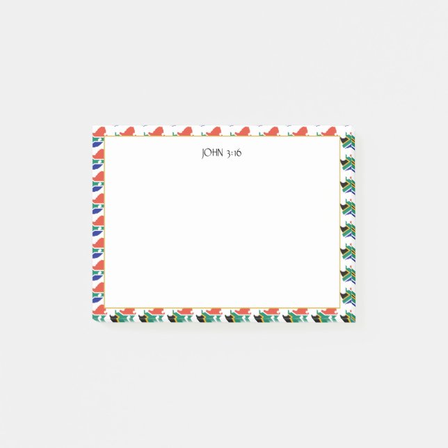 SOUTH AFRICA Christian Scripture Post-it Notes (Front)