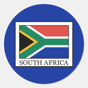 South Africa Classic Round Sticker