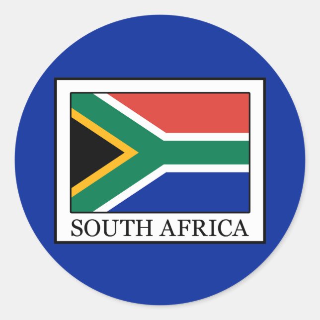 South Africa Classic Round Sticker (Front)