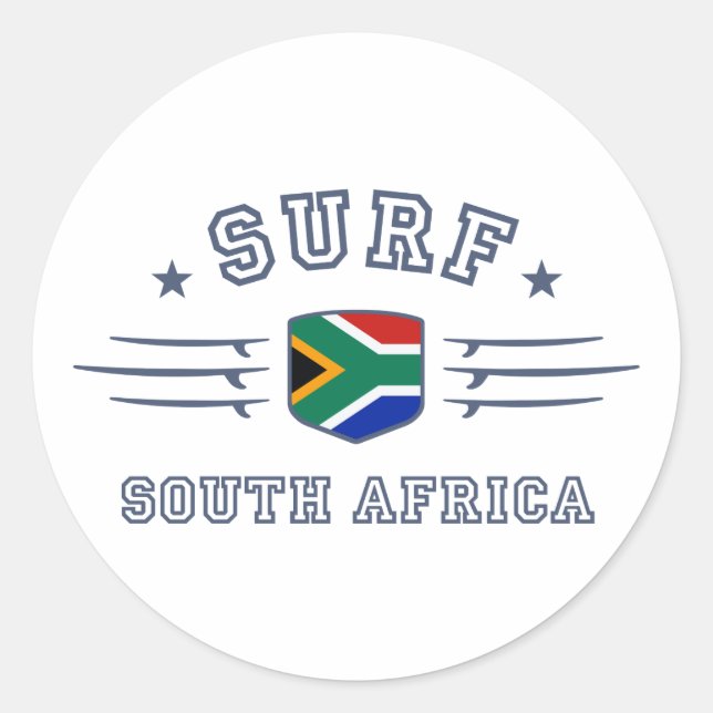 South Africa Classic Round Sticker (Front)