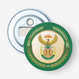 South Africa Coat of Arms Bottle Opener