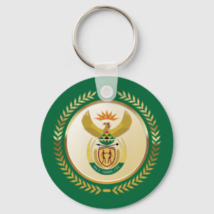 South Africa Coat of Arms Key Ring