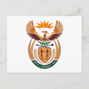 South Africa Coat of Arms Postcard