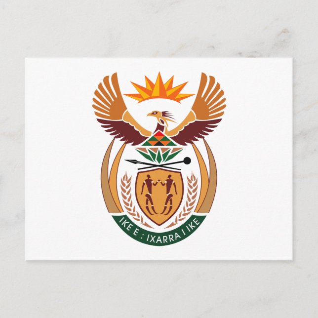 South Africa Coat of Arms Postcard (Front)
