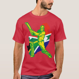 South Africa Cricket Player Batsman Design  T-Shirt