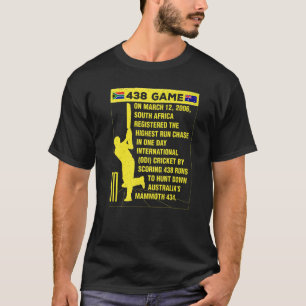 South Africa Cricket Protea 438 Game Nostalgia Bra T-Shirt