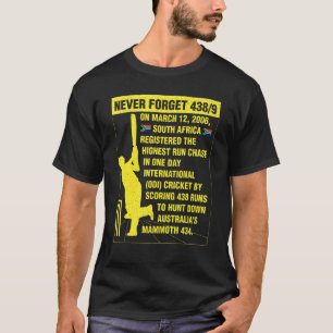 South Africa Cricket Protea Never Forget Nostalgia T-Shirt