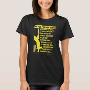 South Africa Cricket Protea Never Forget Nostalgia T-Shirt