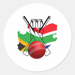 South Africa Cricket T20 New York Classic Round Sticker