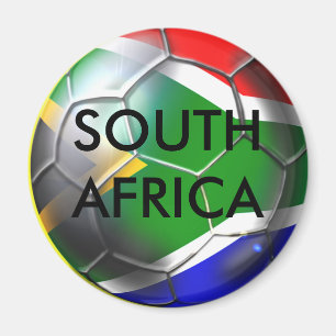 South africa deep groove Soccer ball artwork Magnet