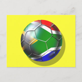 South africa deep groove Soccer ball artwork Postcard