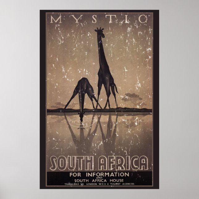 South Africa - distressed Poster (Front)