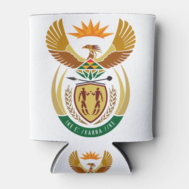 south africa emblem can cooler (Front)