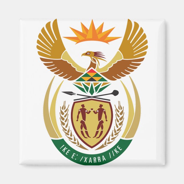 south africa emblem magnet (Front)