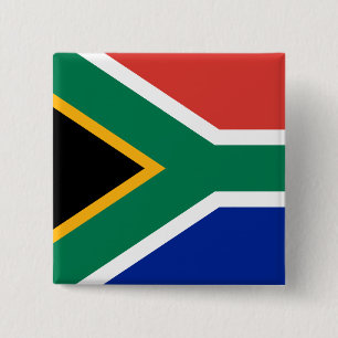 South Africa Flag 15 Cm Square Badge