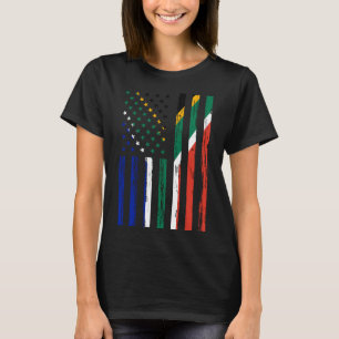 South Africa Flag America US It is in my DNA South T-Shirt