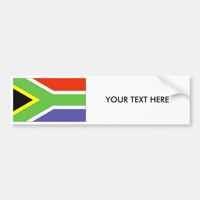South Africa FLAG Bumper Sticker (Front)