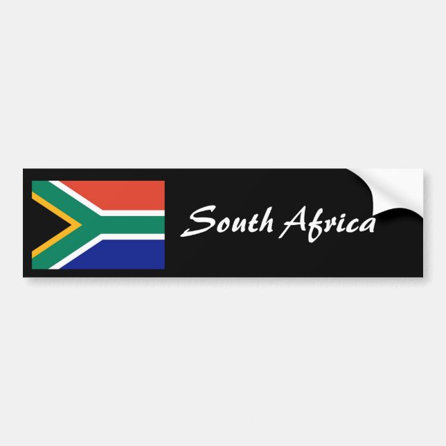 South Africa flag bumper sticker 2 (Front)