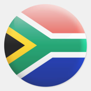 South Africa Flag Classic Round Sticker