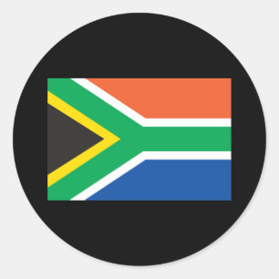 South Africa Flag Classic Round Sticker