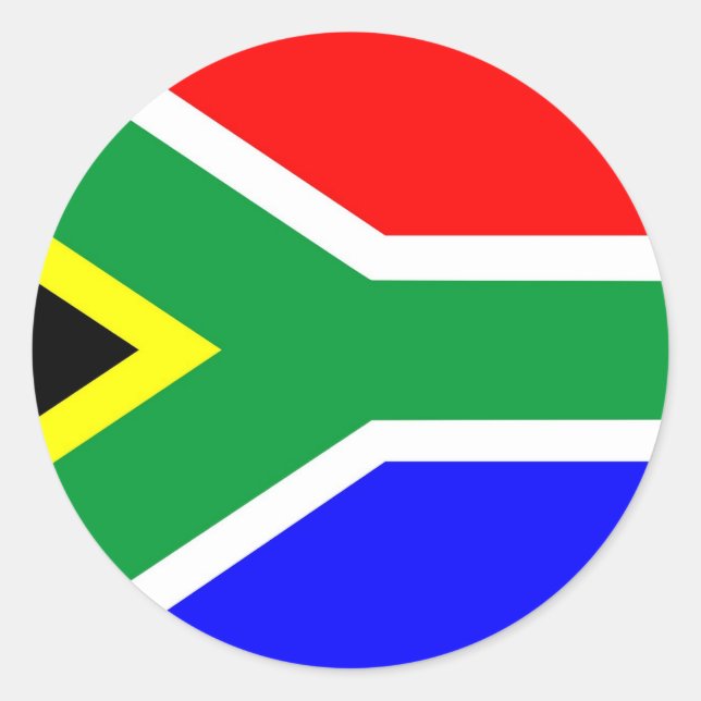 South Africa flag Classic Round Sticker (Front)