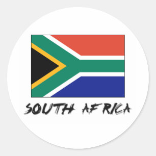 South Africa Flag Classic Round Sticker