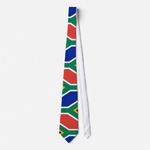 South Africa Flag Colourful Necktie