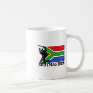 South Africa Flag Cricket Player Tsman Sports Team Coffee Mug