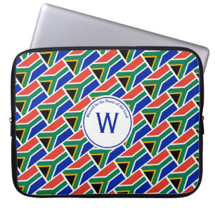 SOUTH AFRICA FLAG Customised Scripture Stylish Laptop Sleeve