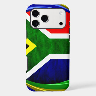 South Africa Flag: Dynamic Swirl Motif