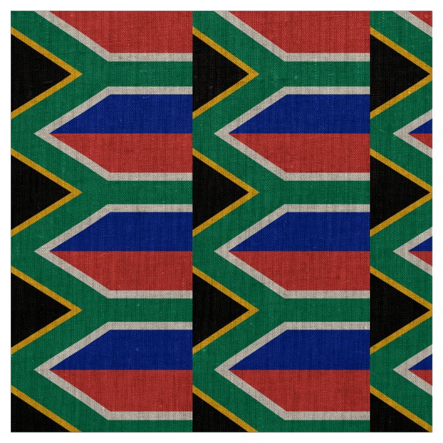 South Africa Flag Fabric (Swatch)