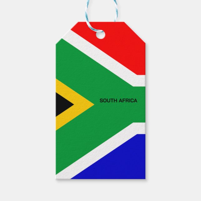South Africa Flag Gift Tags (Front)