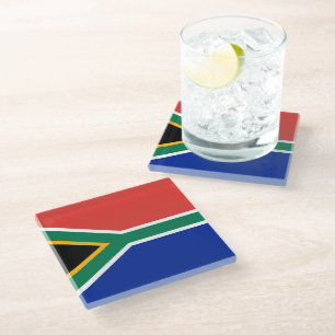 South Africa flag Glass Coaster
