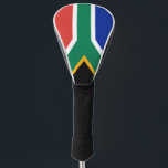 South Africa Flag Golf Head Cover<br><div class="desc">The South African flag is a horizontal bicolour with an triangle on the left and a Y-shaped band over the flag. The used colours in the flag are blue, green, red, yellow, white, black. The proportion of the South African flag is 2:3. The Flag of South Africa was adopted in...</div>