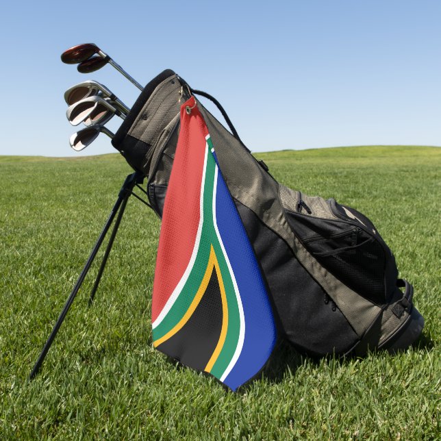 South Africa flag Golf Towel (Green)