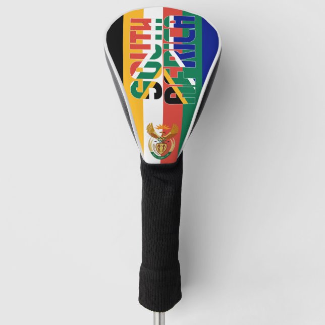 South Africa Flag Gorgeous Patriotic Golf Head Cover (Front)