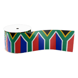 South Africa flag Grosgrain Ribbon